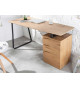 Bureau design 160 cm avec caisson 3 tiroirs
