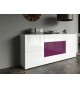 Buffet Design Blanc Laqué / 4 Portes & 4Tiroirs