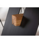 Table contemporaine chêne et métal