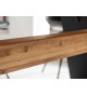 Table contemporaine chêne et métal
