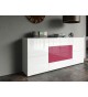 Buffet Design Blanc Laqué / 4 Portes & 4Tiroirs