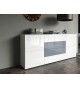 Buffet Design Blanc Laqué / 4 Portes & 4Tiroirs