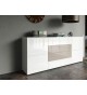 Buffet Design Blanc Laqué / 4 Portes & 4Tiroirs
