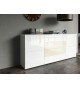 Buffet Design Blanc Laqué / 4 Portes & 4Tiroirs