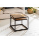 Deux tables basses carrées emboîtable