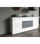 Buffet Design Blanc Laqué / 4 Portes & 4Tiroirs
