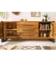 Meuble buffet bois et métal look industriel 200 cm