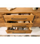 Meuble buffet bois et métal look industriel 200 cm