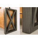 Meuble buffet bois et métal look industriel 200 cm