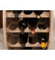 Tonneau bar en bois range bouteilles