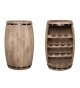 Tonneau bar en bois range bouteilles