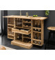 Meuble bar comptoir en bois d'acacia