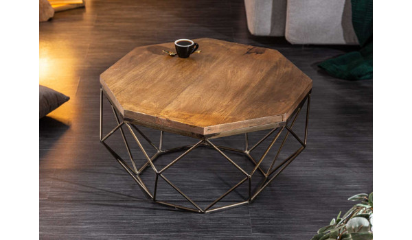 Table basse forme diamant 70 cm