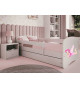 Lit fille décor Fée - Couchage et coloris au choix