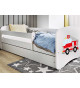 Lit décor Pompier - Couchage et coloris au choix