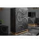 Meuble bar haut contemporain en bois massif - 2 portes