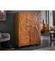 Meuble bar haut design en bois massif - 2 portes