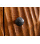Meuble bar haut design en bois massif - 2 portes