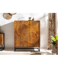 Buffet haut design en bois massif - 2 portes