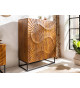 Buffet haut design en bois massif - 2 portes