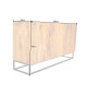Buffet design en bois massif - 3 portes