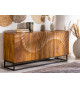 Buffet design en bois massif - 3 portes