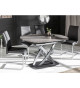 Table céramique ovale extensible anthracite
