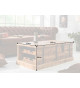 Table basse coffre range bouteille