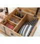 Table basse coffre range bouteille