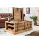 Table basse coffre range bouteille