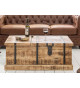Table basse coffre range bouteille