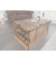 Table basse coffre bar en bois
