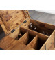 Table basse coffre bar en bois