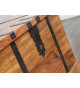 Table basse coffre bar en bois