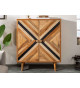 Buffet haut 2 portes déco originale en bois de manguier