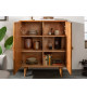 Buffet haut 2 portes déco originale en bois de manguier