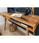 Console bureau bois de manguier