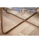 Table basse ronde en pierre d'agate