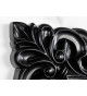 Miroir baroque mural noir 180 cm