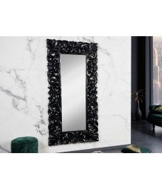Miroir baroque mural noir 180 cm