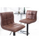 Tabouret de bar design réglable avec repose pieds