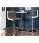 Chaise de bar design blanche et grise