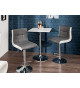 Chaise de bar design blanche et grise