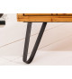 Table basse avec compartiment déco et tiroirs