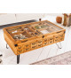 Table basse avec compartiment déco et tiroirs