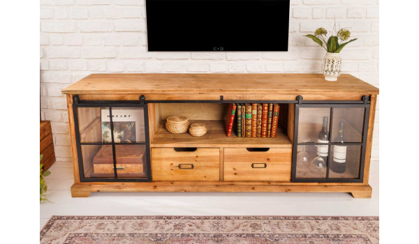 Meuble TV style officine industriel