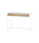 Console bois de chêne et blanche