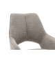 2 Chaises confortables en tissu coloris au choix