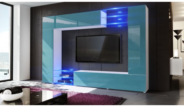 Meuble télé Mural Design 12 Finitions Moderne aux choix
