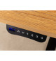 Bureau réglable en hauteur 72 - 117 cm finition chêne